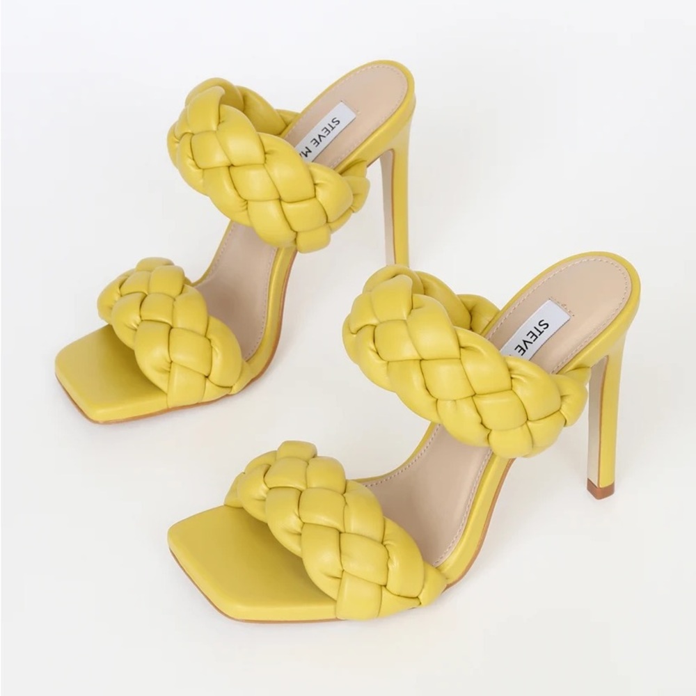 Steve Madden Lime Braided Sandals